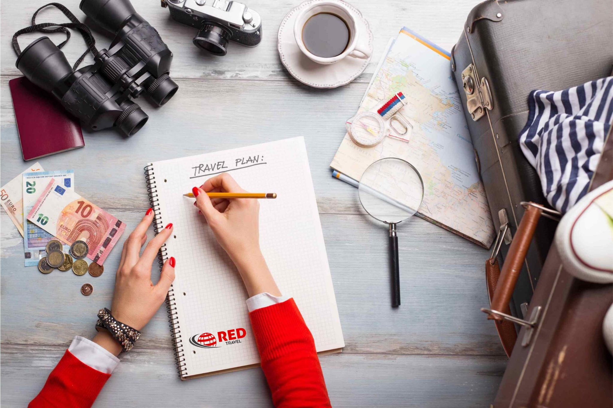 Travel planning with RED Travel notebook